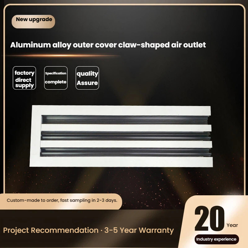 Difusor de aire de ranura lineal de aluminio