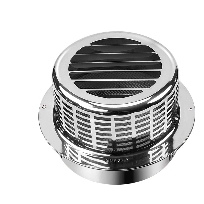 Capucha de ventilación de pared de acero 304