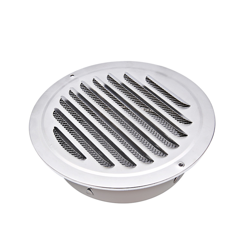 Capucha de ventilación de aluminio con rejilla Louvered