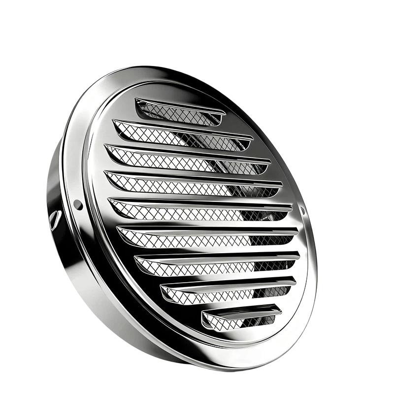 Capucha de ventilación de aluminio con rejilla Louvered
