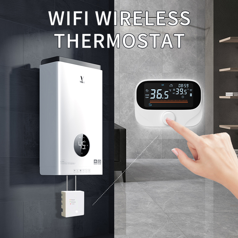 Termostato inteligente Tuya con pantalla conmutable entre °C y °F