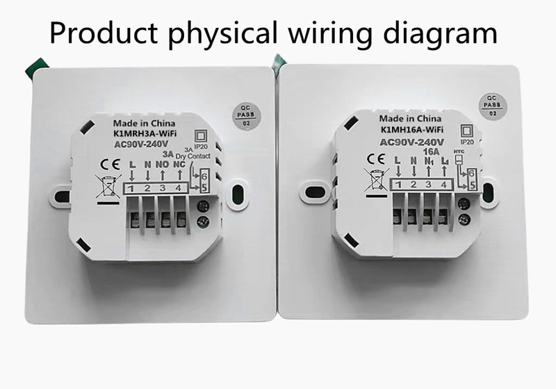 Modelo K1M Botón WiFi Termostato